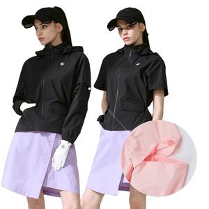 Impermeable de Golf para <span class=keywords><strong>Mujer</strong></span>, Diseño Simple con Capucha, para Senderismo al Aire Libre, Capa Adhesiva Impermeable, Engrosamiento Anti-tormentas - Product Image 1