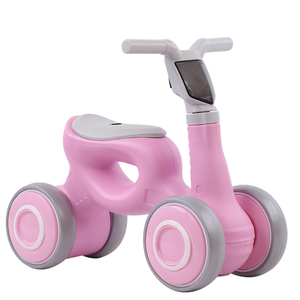 Auto a Spinta per Bambini, Bicicletta Senza Pedali Economica in Plastica, Mini Bici da Equilibrio per Bambini, Giocattolo a Quattro Ruote, Trattore a Spinta per Bambini - Product Image 1