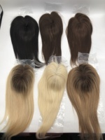 Rambut Palsu NL Invisible Lace Hair Topper Clip-in Toupee Indian Remy Hair Extensions Produk Grosir Bernapas 100% Rambut Asli Manusia