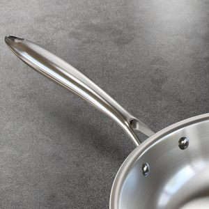 Tri-ply Modern Eco-Friendly Stainless Steel Chef's Frying <b>Pan</b> 8/10/12 Inch 20/24/28CM Skillet - Product Image 3