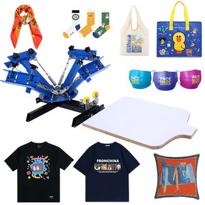 ماكينة طباعة شاشة يدوية من نوع أخطبوط بأربعة ألوان ومحطة واحدة من ديليو، حالة جديدة - Product Image 2