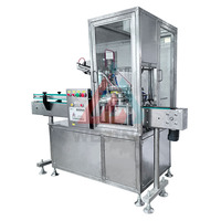 Machine de pressage automatique pneumatique haute vitesse pour le remplissage d'huiles, gaz et aérosols dans les bouteilles et les bombes aérosols cosmétiques et chimiques