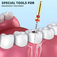 Limes rotatives endodontiques Niti Super Silver élastiques à conicité multiple, activées par la chaleur, en nickel-titane pour le traitement des canaux radiculaires dentaires