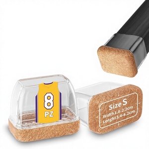 Protectores de Patas de Silla de Silicona con Acolchado de Fieltro - Protegen las Patas de los Muebles y los Pisos, Hechos en China, Enviados por Correo - Product Image 1