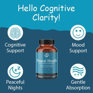 Suplemento para la Salud Neural con Bacopa Monnieri para Mejorar la Memoria y la Concentración, Vitaminas para la Salud Mental y la Claridad Mental - Product Image 3