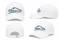 Gorra de béisbol para pedidos al por mayor, de 6 paneles, con visera curva, diseño de golf, costuras planas, paquete minorista para compradores de regalos corporativos con bordado personalizado