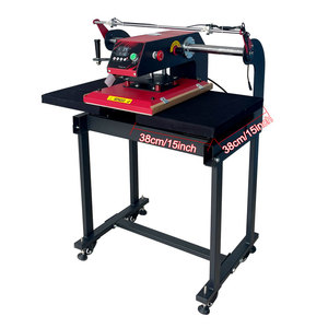 38*38cm mới khí nén Máy ép nhiệ<span class=keywords><strong>t</strong></span> đôi trạm làm việc <span class=keywords><strong>T</strong></span>-Shirt máy in cho dtf in ấn - Product Image 5