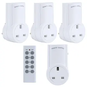 UK Standard White Smart Plug Power Socket Wall Plug For Home Remote Control Wireless Socket