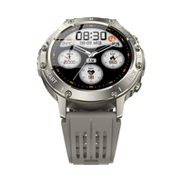 2024 Unisex Sport Smartwatch 1,39 Zoll Großes Display Schlaf-Fitness-Tracker Outdoor-Taschenlampe IP68 Wasserdicht Silikon-Legierung Kalender