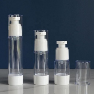 Empty 5ml 10ml 15ml 30ml 50ml 100ml 150ml Plastic Airless <b>Pump</b> <b>Bottles</b> for Cream and Lotion Cosmetics - Product Image 1