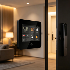 Nouvel alarme de sécurité domestique P600s avec écran tactile 4,3 pouces, caméras vidéo, système d'alarme intelligent Tuya WiFi GSM alimenté par batterie - Product Image 6
