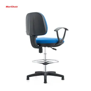 Modern ergonomik bilgisayar sandalyesi tedarikçiler hayır tekerlekler döner orta arka örgü ofis ofis koltuğu