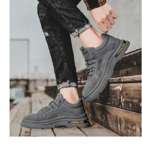 Bottes de travail pour hommes, respirantes, à semelle épaisse, style sport, automne/hiver, chaussures pour étudiants - Product Image 6