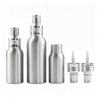 Flacon pulvérisateur de parfum en aluminium personnalisé 30ml 60ml, flacon de parfum en aluminium avec pompe en aluminium, flacon cosmétique en aluminium