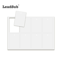 Vente en gros de désodorisants de voiture personnalisés pour impression par sublimation avec emballage individuel et cordes