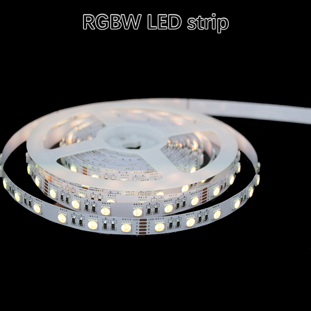 24V Low Voltage SK6812 IP20 Copper 5050 RGBW 4-in-1 Color Changing LED Strip Self-adhesive for Smart Furniture Installation