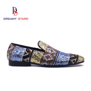 Bohemia Handgemaakt Nieuwe Hoge Kwaliteit <span class=keywords><strong>Diy</strong></span> Diamant Desgin Patroon Echt Leer Custom Logo Merk Originele Mannen Jurk Schoenen & Oxford - Product Image 3