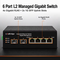 10 Port Industrial L2 Managed Gigabit Switch, 8*RJ45+2*1G SFP, DIN Rail, IP40 DC12-48VDC,-40~75 ℃   untuk Jaringan Industri