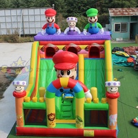 Toboggans gonflables Marioo Bros Super Bros Marioo Aire de jeux gonflable Parc d'attractions à vendre