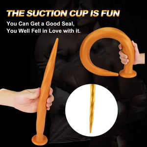 سدادة شرجية فائقة الطول مخصصة من العلامة التجارية SEXBAY مع كؤوس شفط قوية سدادة شرجية لينة من السيليكون المسال للسيدات والرجال - Product Image 3