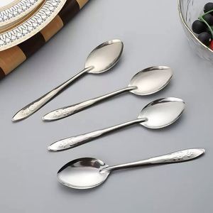 Cuillère ronde en acier inoxydable à motif rose pour dessert glacé, la plus vendue en usine, cuillère à pastèque - Product Image 5