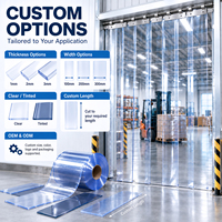 Échantillon gratuit YJ, rideau en PVC résistant aux UV/au feu, taille personnalisée 2MM*300MM*50M, pour usage industriel