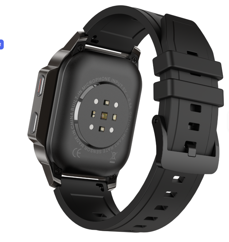 Montre noire avec bracelet en acier inoxydable