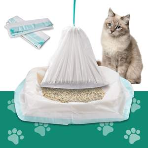 Pet Lixo Suprimentos De Limpeza Compostável Biodegradável Lixo De Gato Saco Forrado Lixo De Lixo De Gato Saco De Plástico De Cordão - Product Image 2