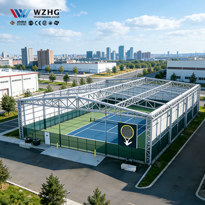 อาคารกีฬาเทนนิสโครงสร้างเหล็ก I-Beam ทนทาน แข็งแรง ทนต่อสภาพอากาศ คุณภาพสูง สำหรับส่งออก เชื่อถือได้ คุ้มค่า - Product Image 1