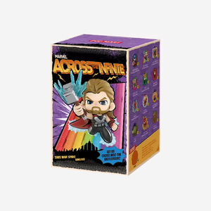 Figurines miniatures authentiques POP MART Marvel Across the Infinite Series, boîte mystère, lot de 12 pièces, super héros mignons, cadeaux de collection kawaii - Product Image 1