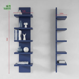 Étagère murale flottante verticale à 5 niveaux, multifonctionnelle, pour pot de fleurs, salon, salle de bain, <span class=keywords><strong>chambre</strong></span> à coucher, moderne - Product Image 2
