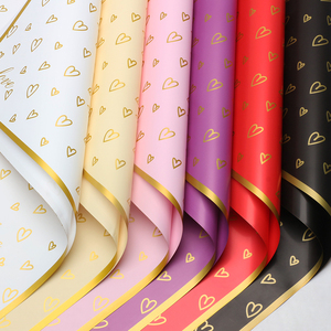 Korean Style Waterproof OPP Flower Wrapping Paper for Valentine's Day, Wholesale Bouquet Packaging Supplies - Product Image 5