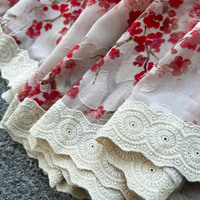 Robe décontractée pour femmes, imprimé floral, col en V, manches longues, dentelle, coupe évasée, élégante, pour les vacances, les fêtes, robe midi pour femmes