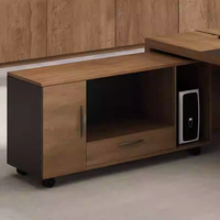 Meubles de bureau modernes et minimalistes, combinaison de table et de chaise de direction modulaire en bois