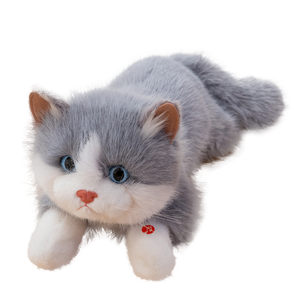 Animale di peluche-compagno confortante-<span class=keywords><strong>animali</strong></span> da <span class=keywords><strong>fattoria</strong></span> giocattolo peluche Ultra morbidi-45cm 4Asst. Gatti realistici con il suono - Product Image 1