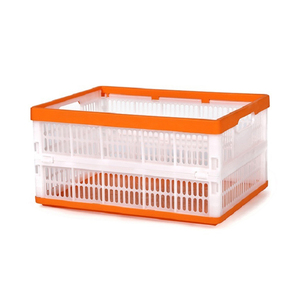 Plastic vegetable collapsible storage crates mesh for sale stackable