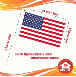 Juego de Banderas Internacionales de 5x8 Pulgadas, Poliéster Resistente a la Decoloración, Ligero y Resistente a Desgarros, para Celebraciones Festivas Mundiales - Product Image 2