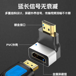 อะแดปเตอร์ HDMI 8K UHD อลูมิเนียมอัลลอยด์แบบเสียบสำหรับการเชื่อมต่อจอภาพโปรเจคเตอร์กล่องรับสัญญาณ - Product Image 4