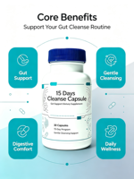 Capsules de nettoyage intestinal de 15 jours, complément alimentaire, capsules de nettoyage à base de plantes, OEM ODM, étiquette privée