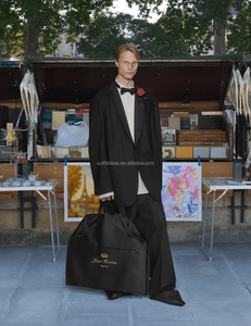 Boxy Fit unisexe femmes noir épaule carrée forte épaule carrée veste rembourrée épaule double boutonnage laine <span class=keywords><strong>blazer</strong></span> pour hommes - Product Image 4