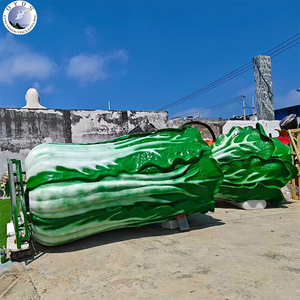 Statue géante personnalisée en fibre de verre pour l'extérieur, sculpture de chou en résine, vente chaude - Product Image 5
