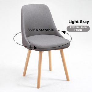 Muebles <span class=keywords><strong>de</strong></span> Comedor, Sillas <span class=keywords><strong>de</strong></span> Comedor con Patas <span class=keywords><strong>de</strong></span> <span class=keywords><strong>Madera</strong></span>, Estilo Crema Pequeño, Moderno y Sencillo, Sillas con Respaldo, Taburetes - Product Image 3