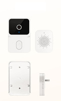 Sonnette de porte intelligente avec vision nocturne HD, caméra de sécurité, interphone vidéo Wifi, moniteur sans fil, sonnette de porte non électrique