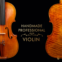 Violon de taille standard 4/4 NAOMI, artisanat de maître, style antique, dos en bois flammé d'une seule pièce, son puissant et riche, pour violoniste d'orchestre