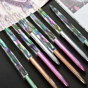 Liquid Water eiszapfen Body Diamond Love Pen Bling Glitter Crystal 0.5mm Ballpoint Gel Pens für Writing Office School Girl Gift