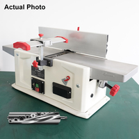 Kedatangan Baru FS-5051II Mini 6" Mesin Serut Kayu Kecepatan Tinggi 1500W dengan Pisau Spiral 14 Mata Pisau untuk DIY Rumah Tangga Motor 220V