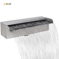Fuente de Cascada para Interiores y Exteriores de Acero Inoxidable JNZ, Bomba Solar, Diseño Atractivo, IP68 Impermeable, para Jardinería y Piscina