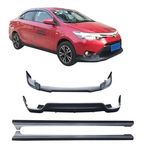 2014-2017 for for YARiS Bodykit New <b>Car</b> Front Lip Rear Lip Side Skirts Plastic Bumper for - Product Image 5