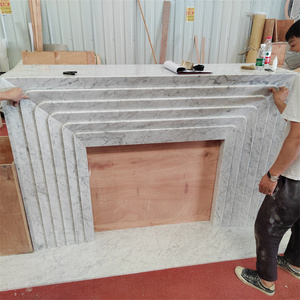 Nhà Máy Giá Đá Cẩm Thạch lò sưởi thiết kế hiện đại sang trọng đá cẩm thạch mantel đá lò sưởi khung - Product Image 4