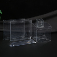 Boîte transparente carrée personnalisée pour animaux de compagnie, boîte d'emballage en PVC givré pour aliments, bijoux et bonbons, recyclable